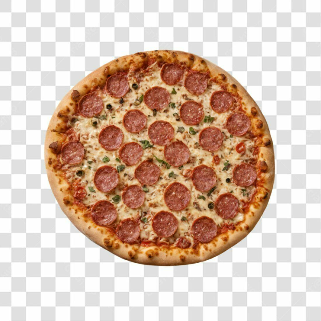 Imagem Pizza Pepperoni PNG com fundo transparente