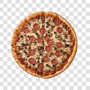 Pizza sabores variados png transparente