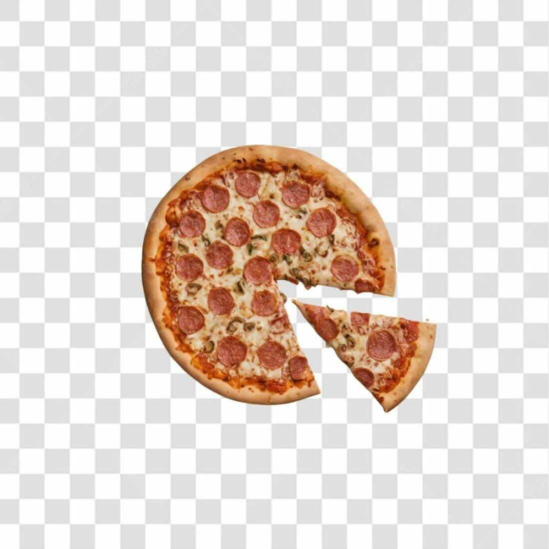 Imagem Pizza Pepperoni PNG com fundo transparente