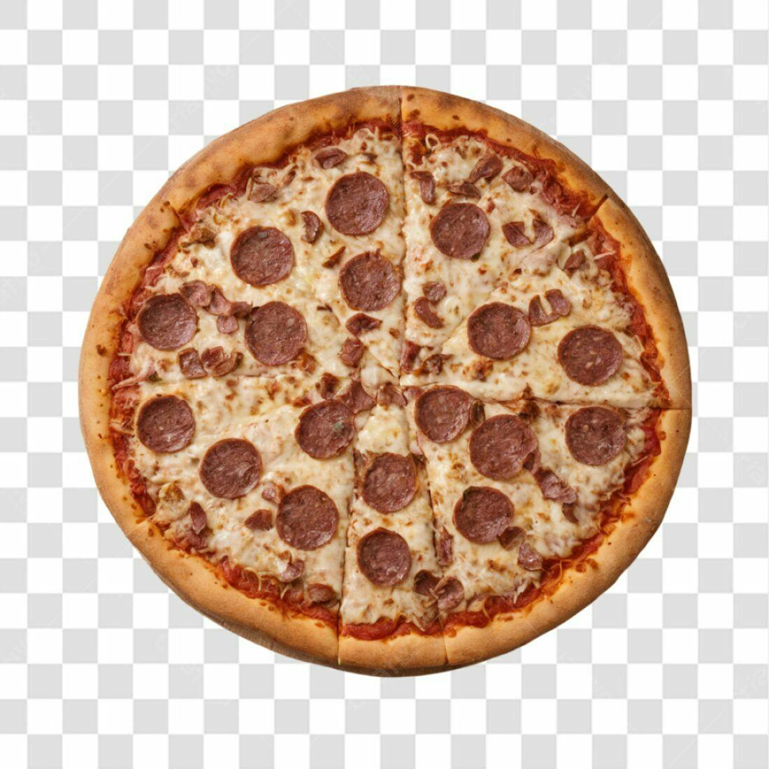 Imagem Pizza Pepperoni PNG com fundo transparente