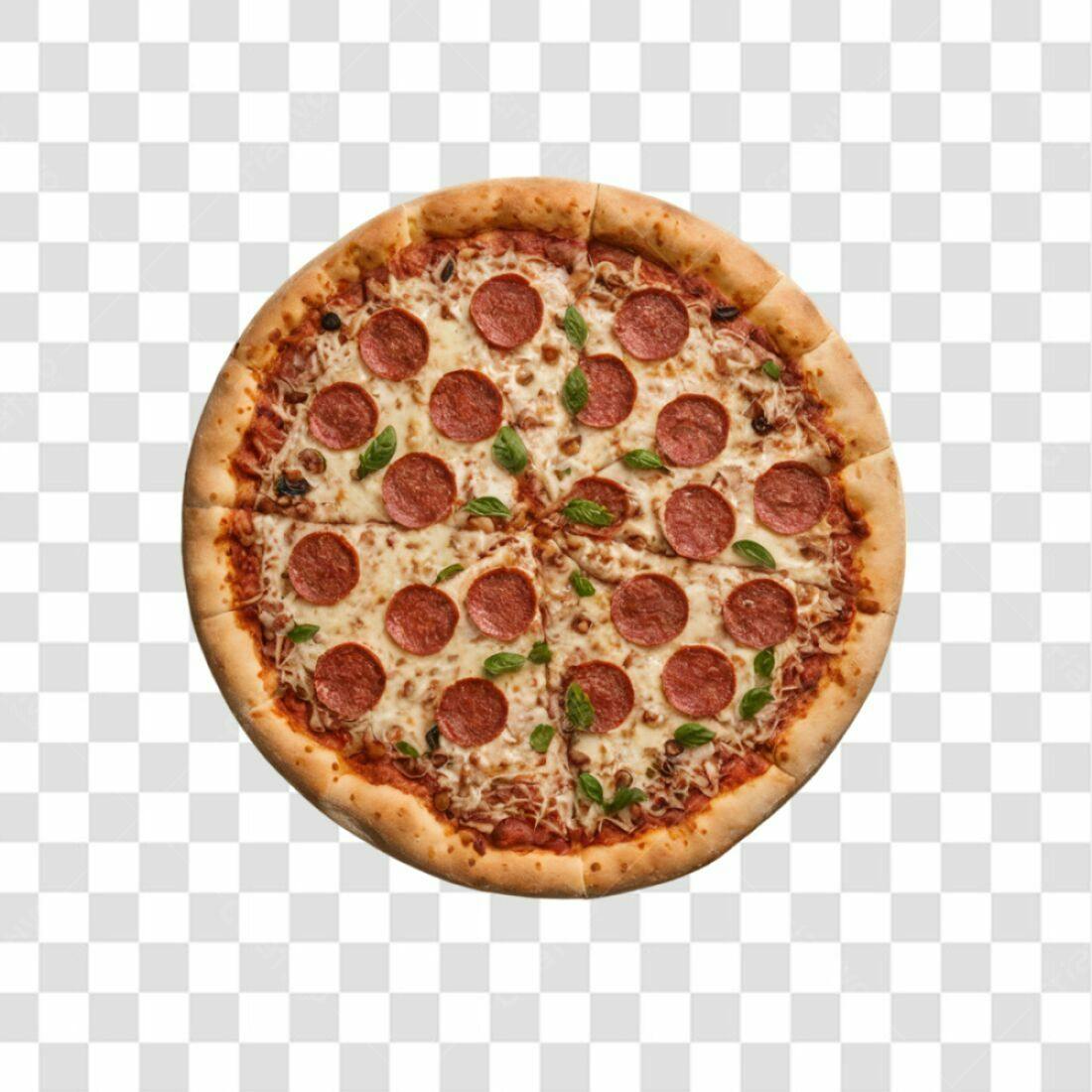 Imagem Pizza Pepperoni PNG com fundo transparente