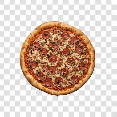 Pizza sabores variados png transparente