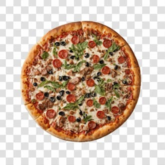 Pizza sabores variados png transparente