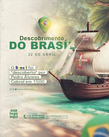 22 de abril descobrimento do brasil feed