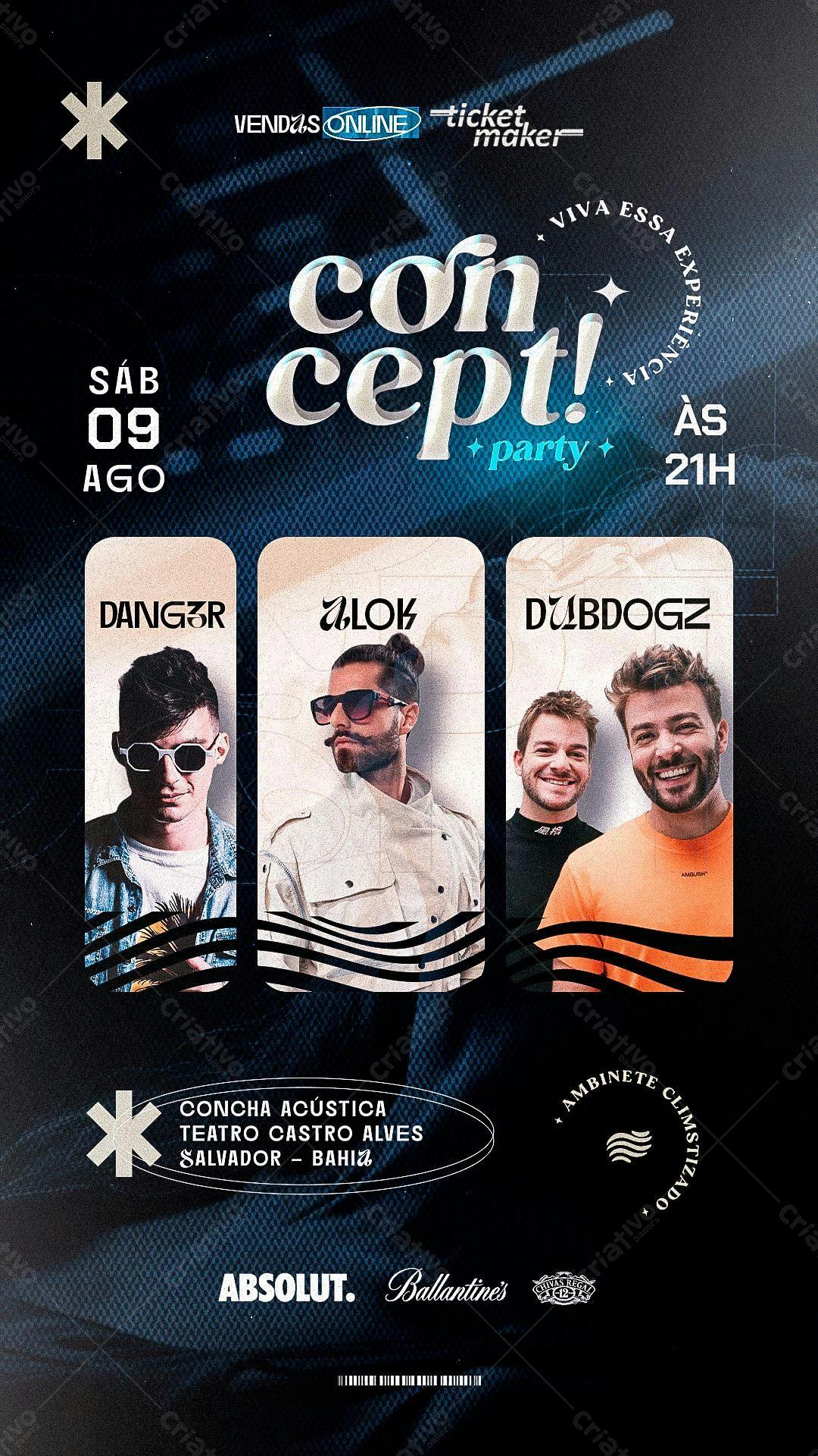 Flyer Festa ConcepT Party PSD Editável