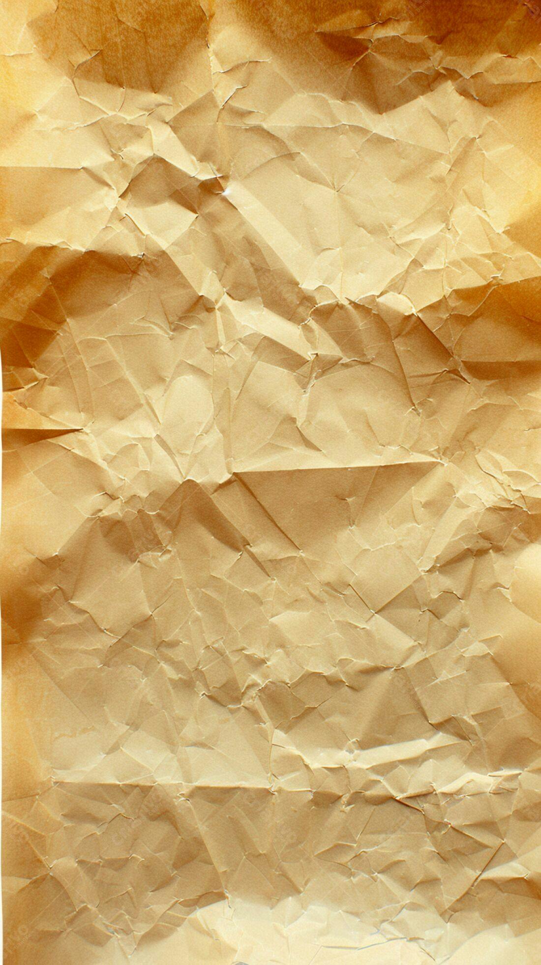 Papel amassado textura marrom