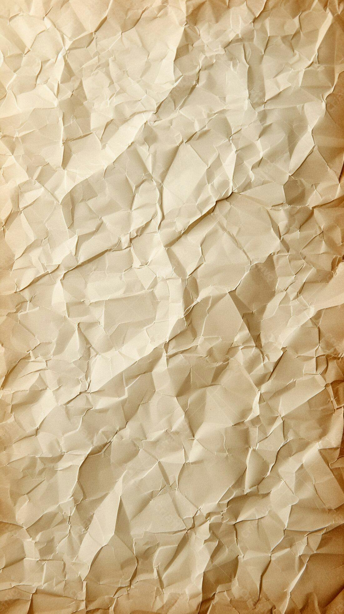 Papel amassado textura bege