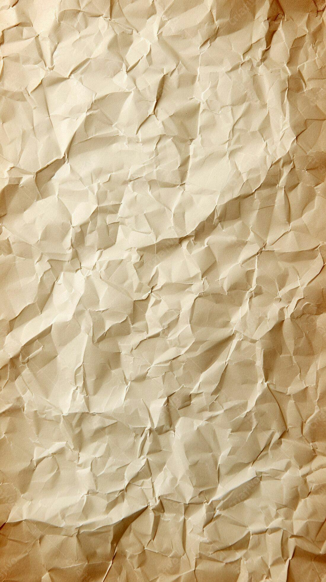 Papel amassado textura bege