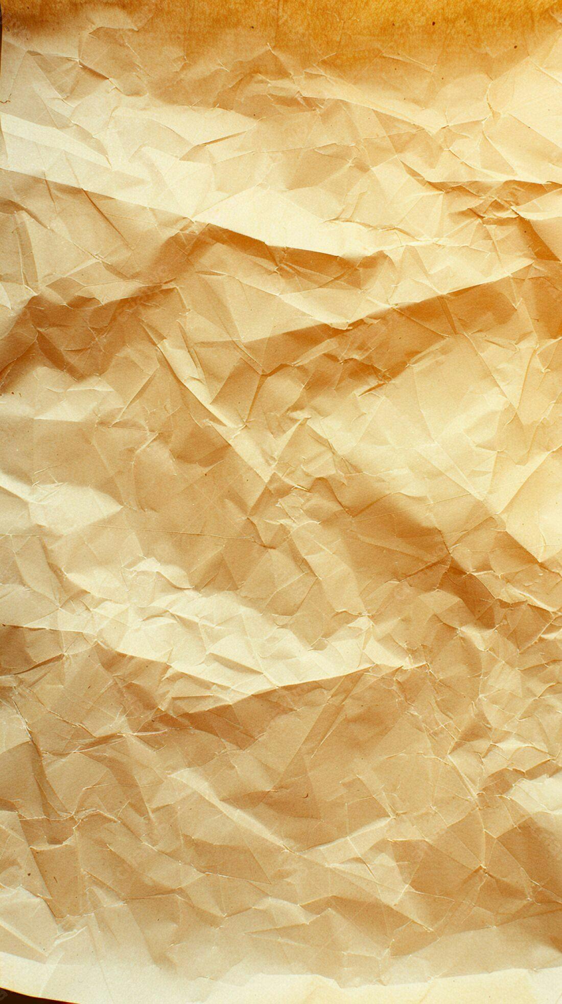 Papel amassado textura bege