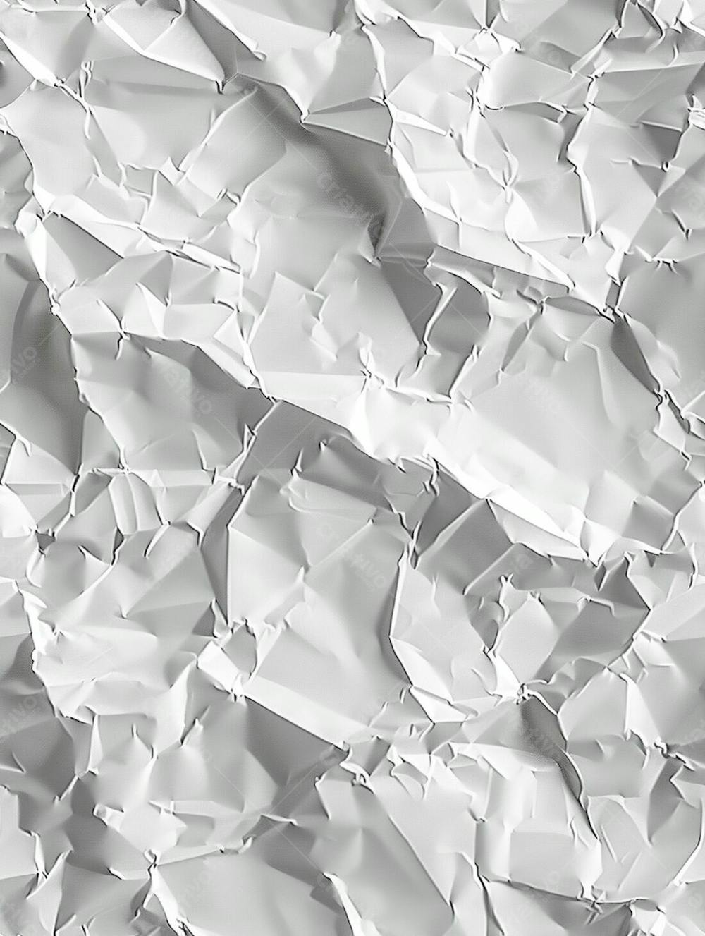 Textura De Fundo Liso De Papel Branco Amassado