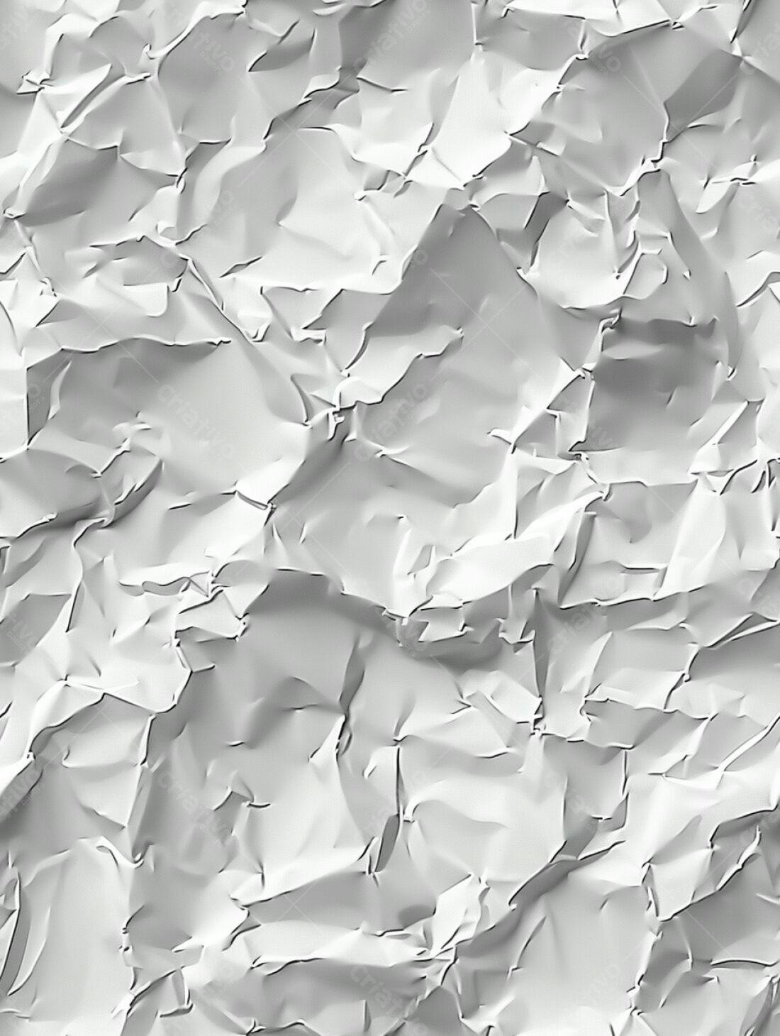 Textura de Papel Amassado Branco