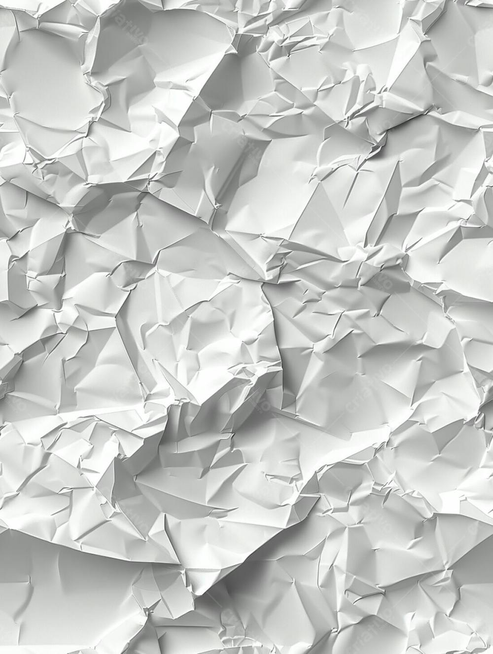 Textura De Fundo Liso De Papel Branco Amassado