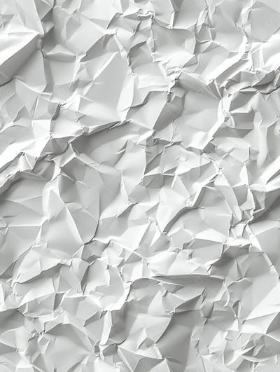 Textura De Fundo Liso De Papel Branco Amassado