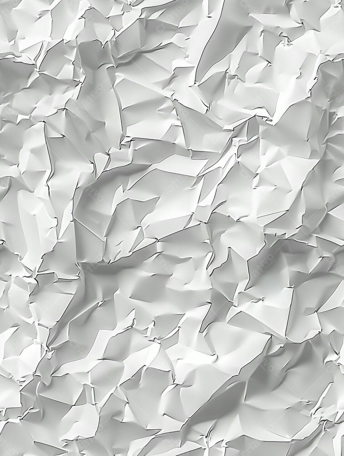 Textura de Papel Amassado em Tons de Cinza