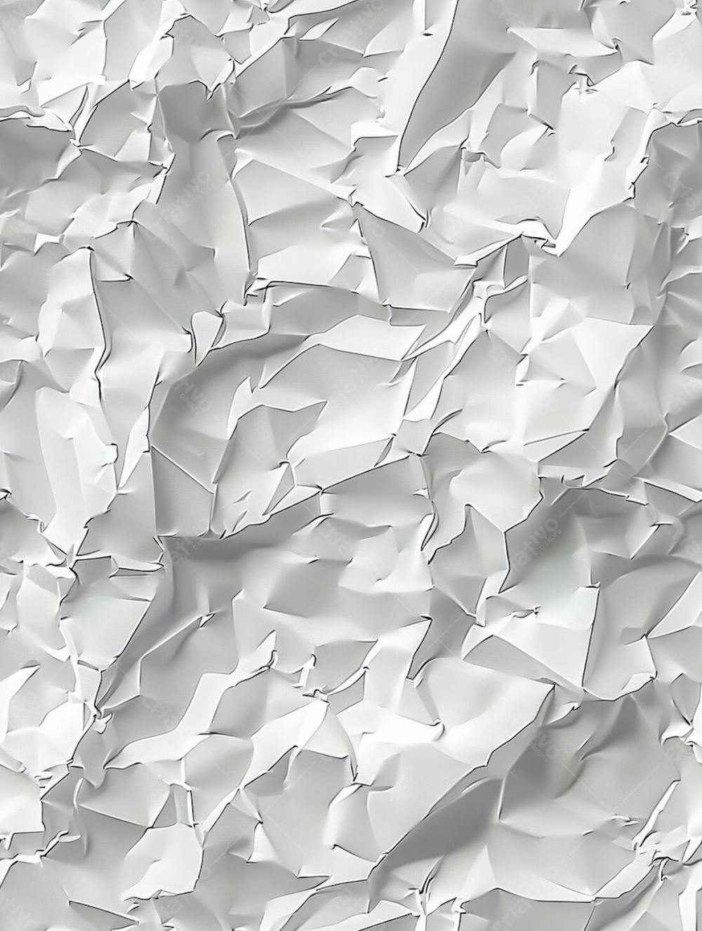 Textura De Fundo Liso De Papel Branco Amassado