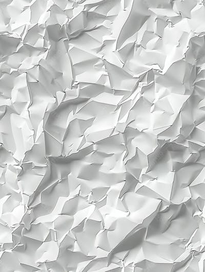 Textura De Fundo Liso De Papel Branco Amassado