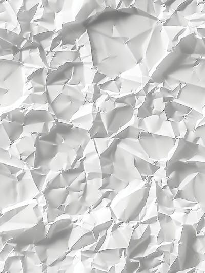 Textura De Fundo Liso De Papel Branco Amassado