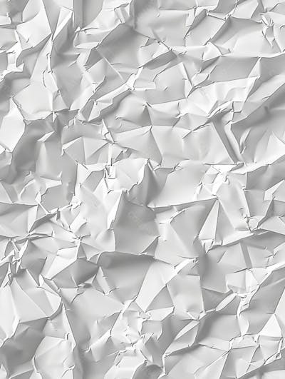 Textura De Fundo Liso De Papel Branco Amassado