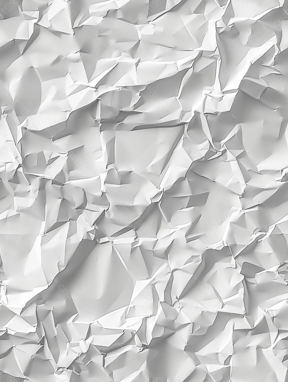 Textura De Fundo Liso De Papel Branco Amassado