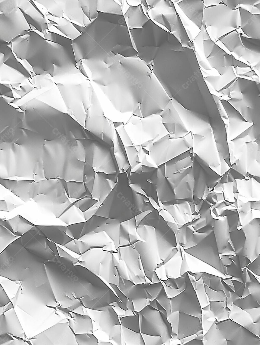 Textura De Fundo Liso De Papel Branco Amassado