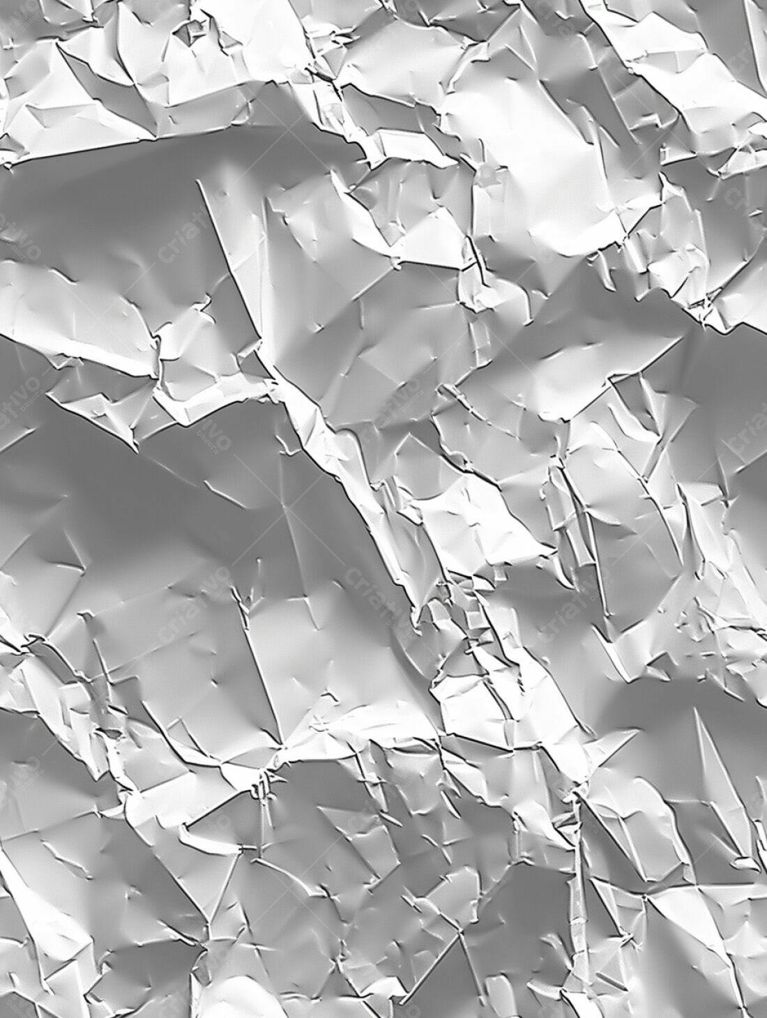 Papel amassado textura branco e cinza