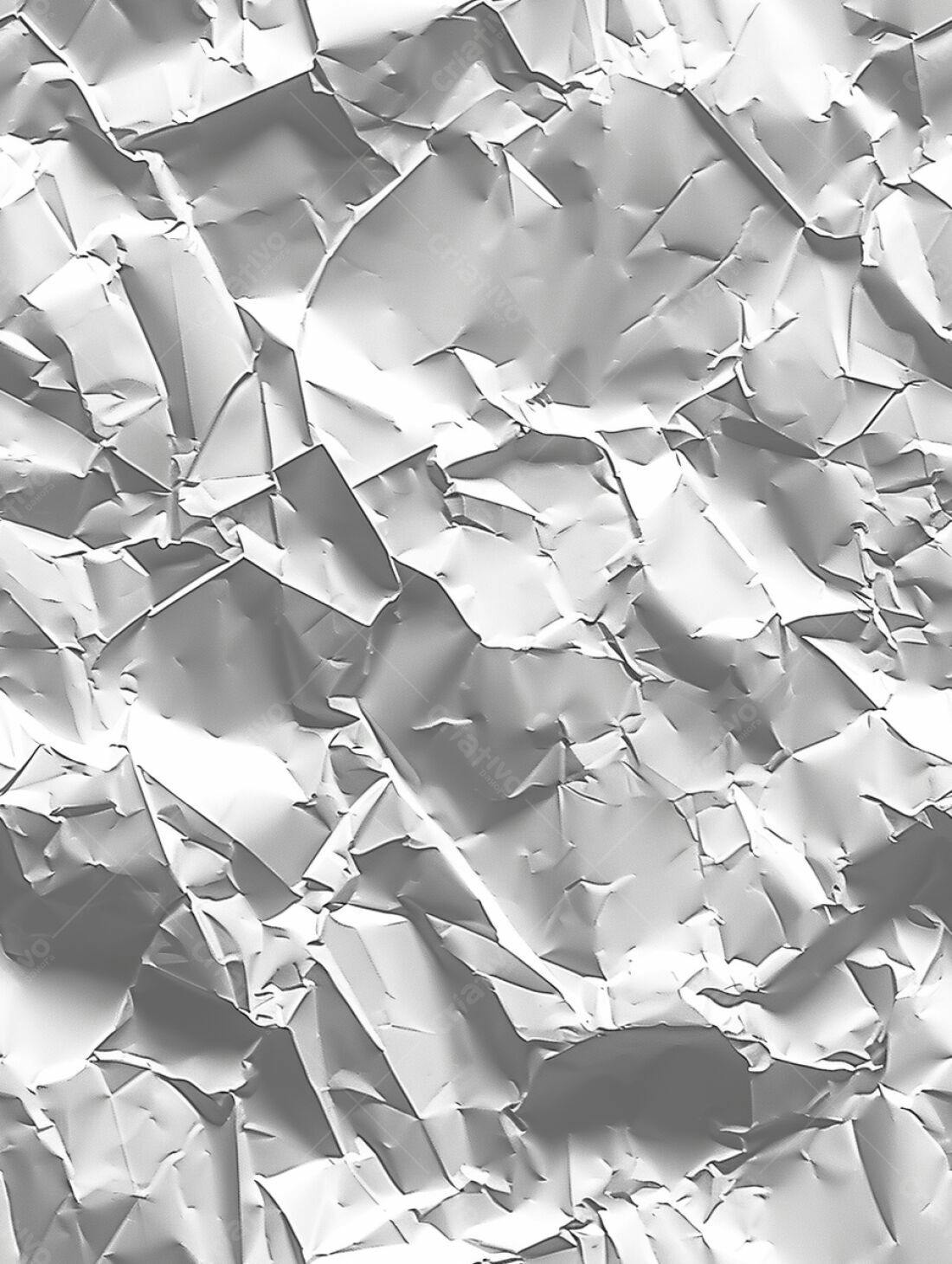 Papel amassado textura cinza