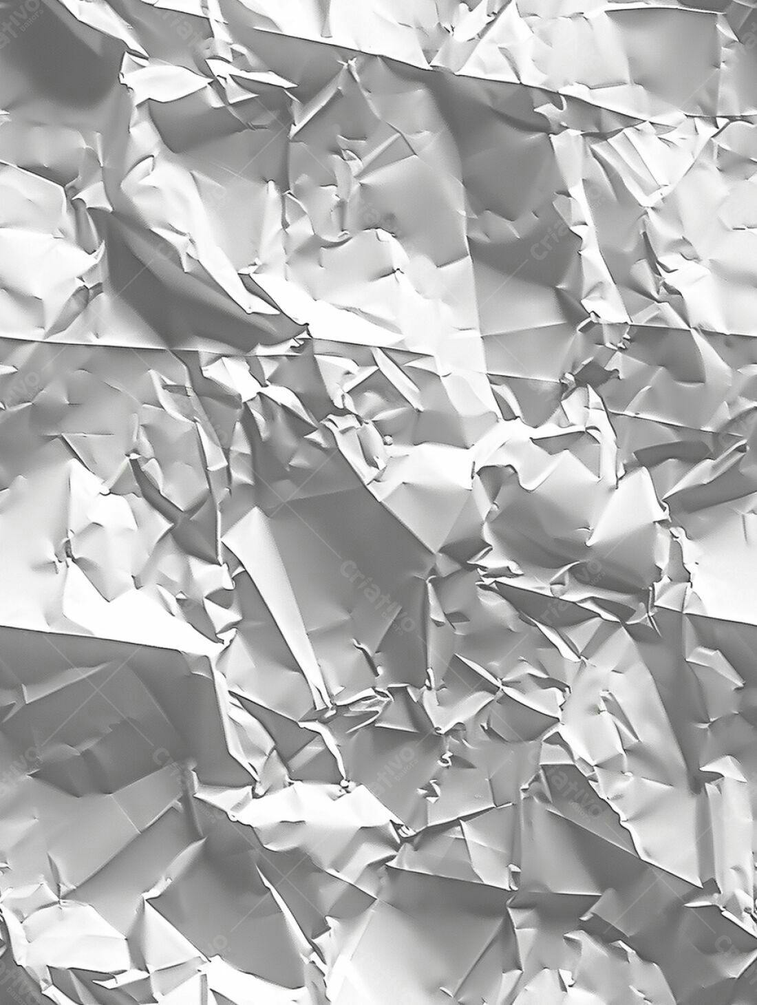 Textura de Papel Amassado em Tons de Cinza