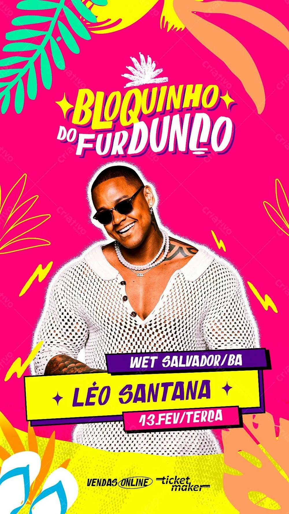 Flyer Story Bloquinho Do Furdunço Com Gg Léo Santana