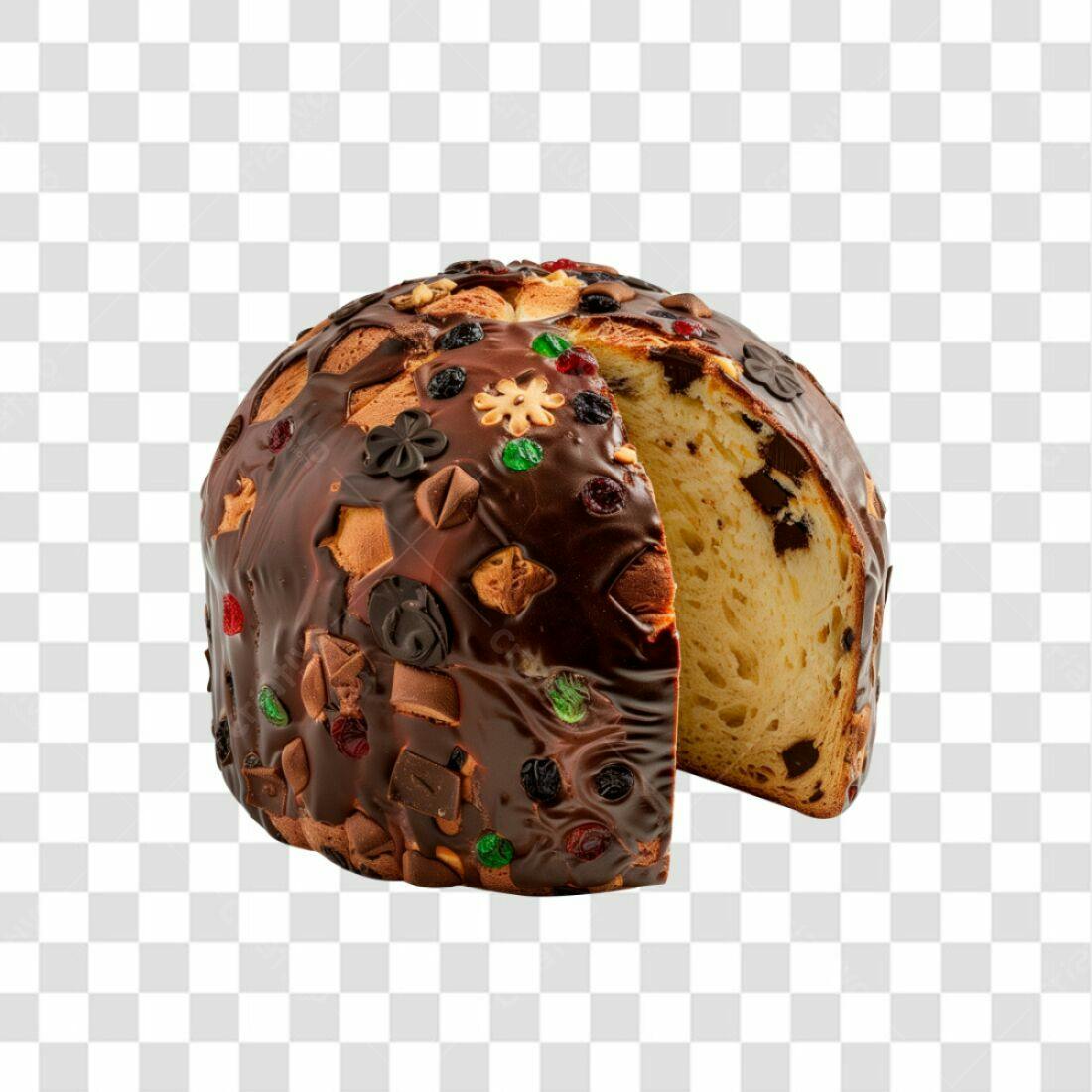 Imagem Panetone Natal PNG com fundo transparente