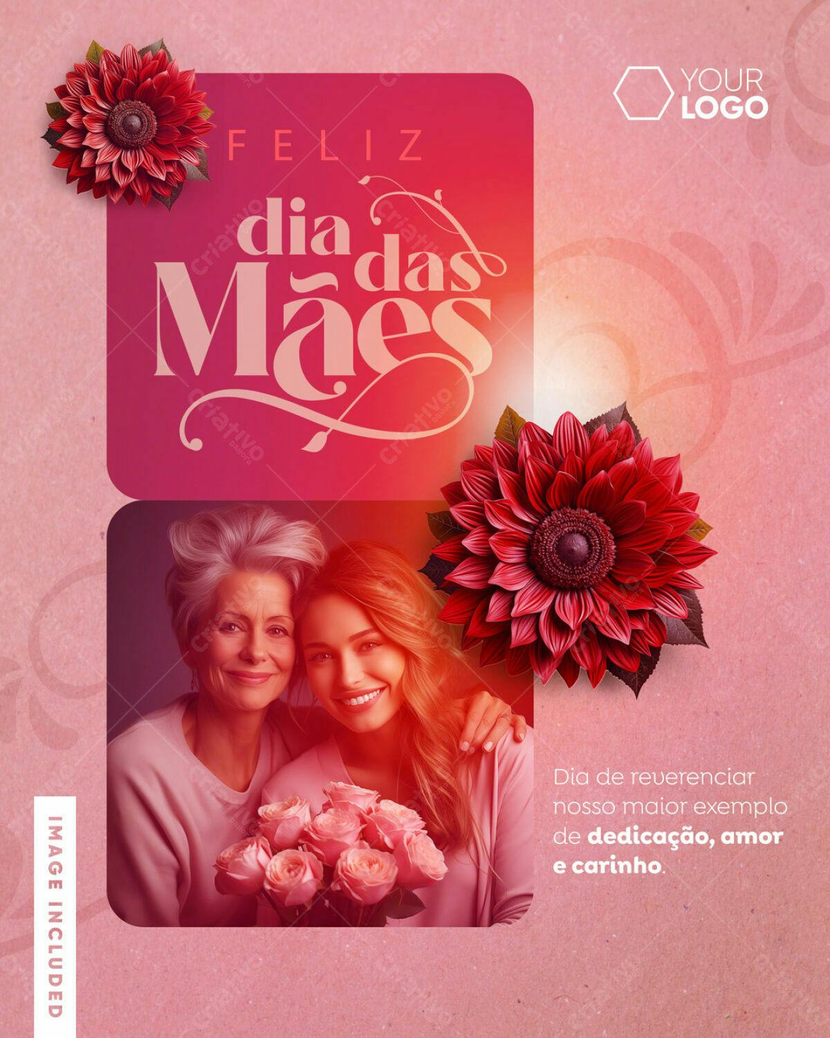 Flyer Dia das Mães PSD Editável