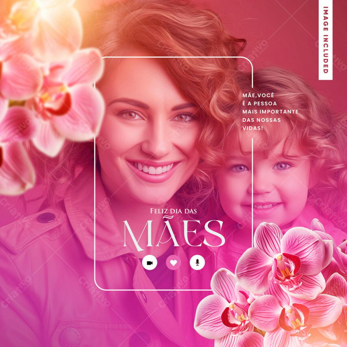 Postagem Dia das Mães PSD Editável