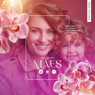 Happy mothers day social media template feed