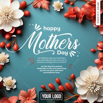 Happy mother's day feed postcard