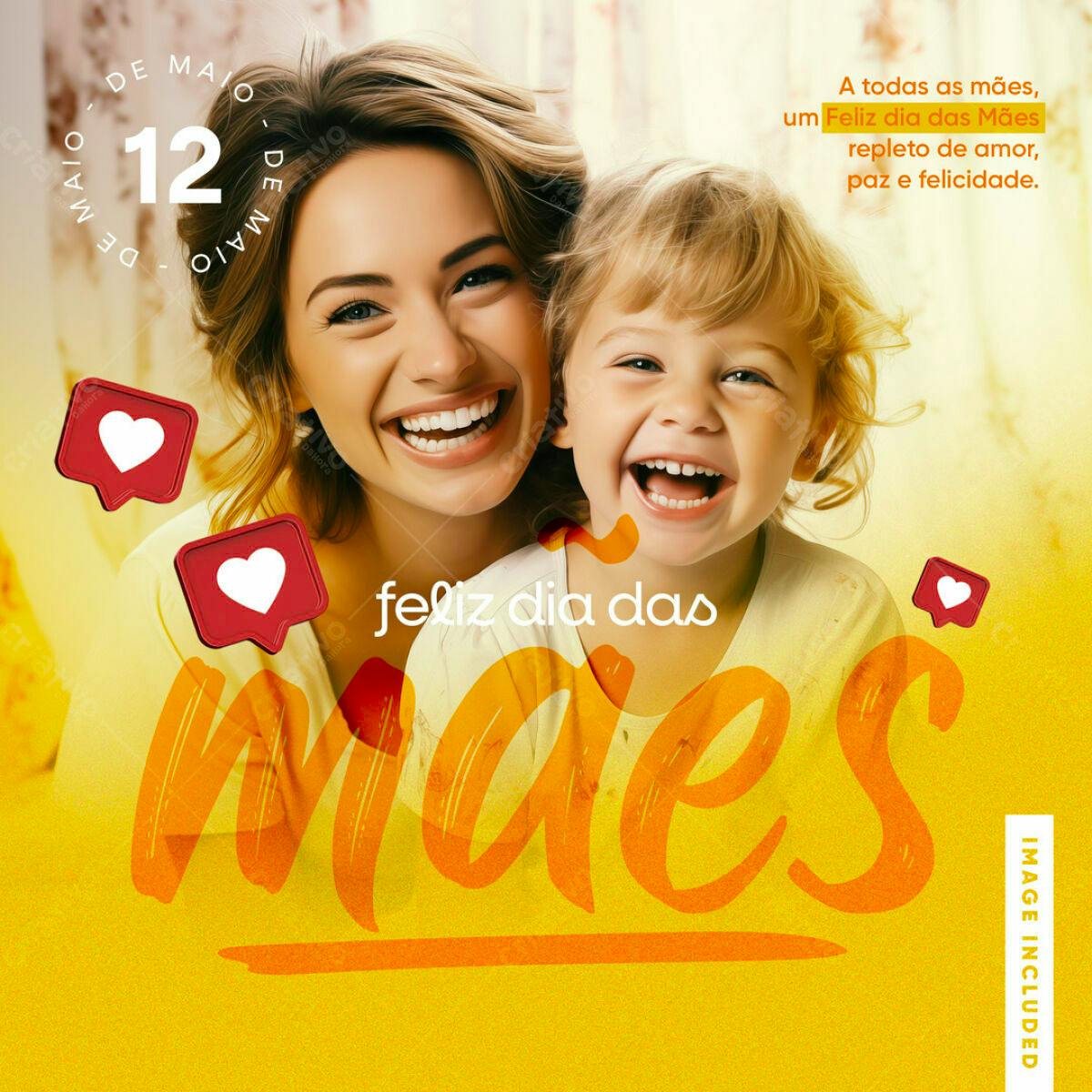 Postagem Dia das Mães PSD Editável