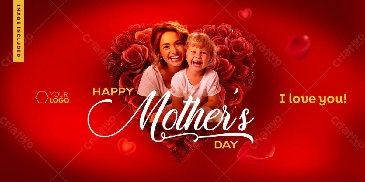 Banner Dia das Mães PSD Editável
