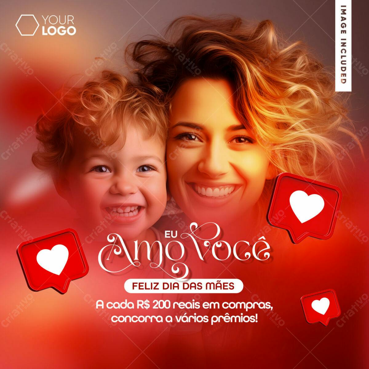 Postagem Dia das Mães PSD Editável