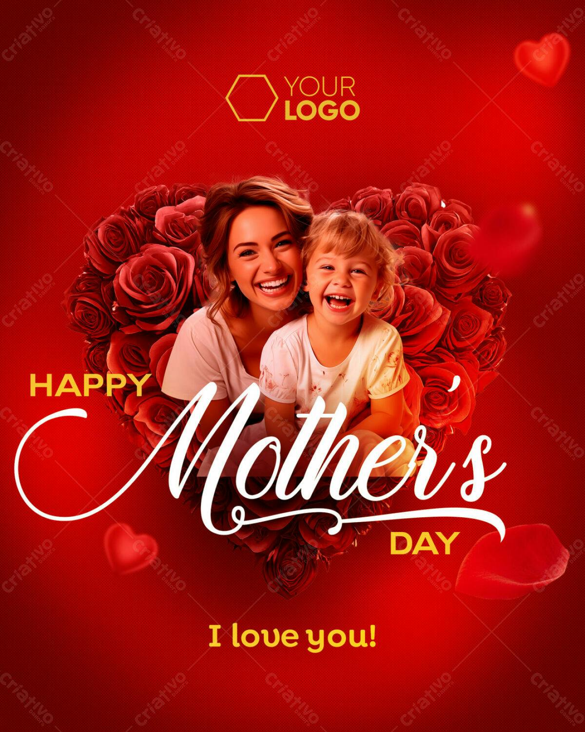 Flyer Dia das Mães PSD Editável