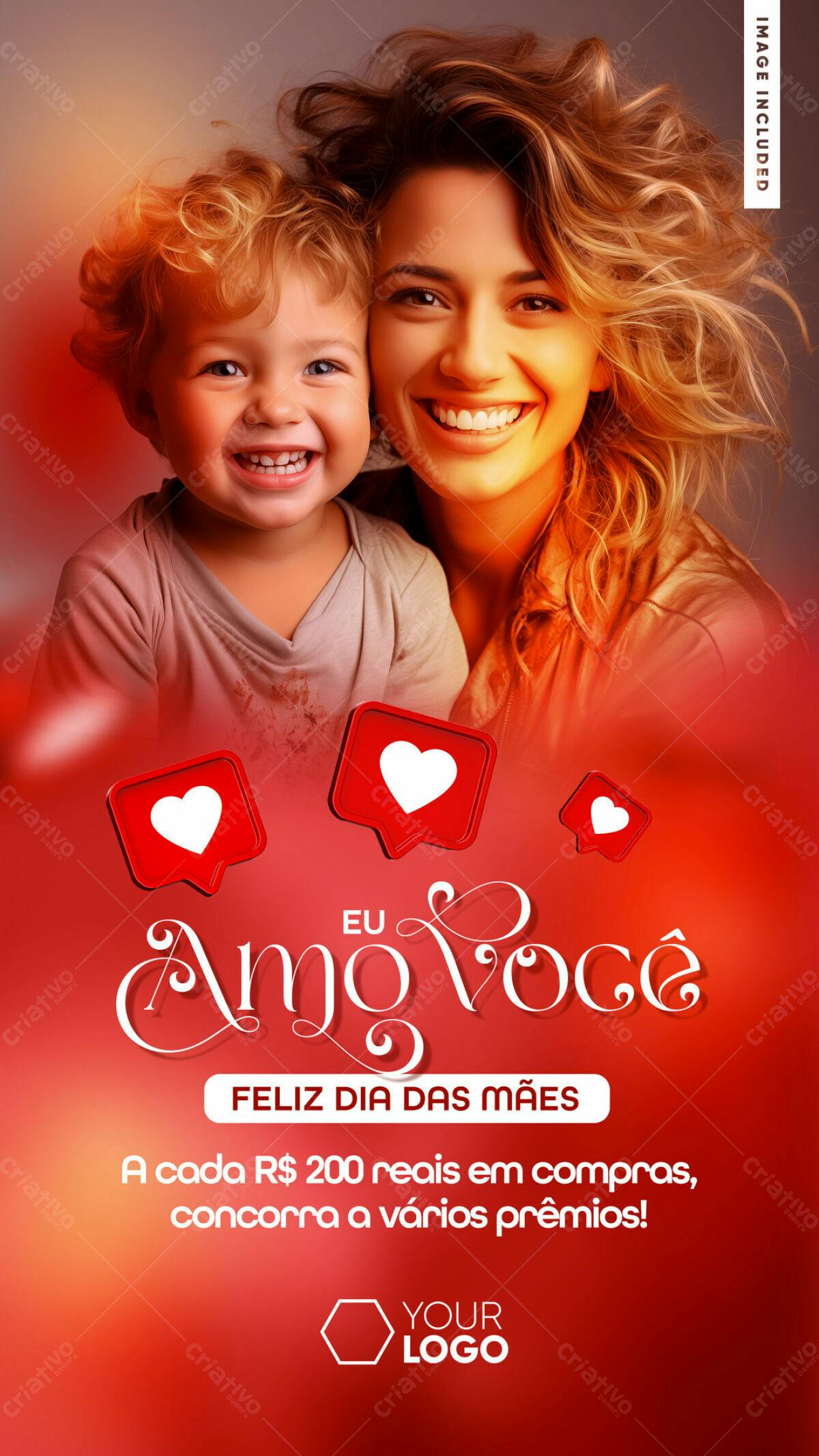 Flyer Dia das Mães PSD Editável