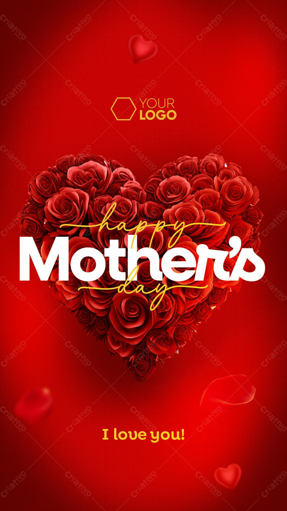 Flyer Dia das Mães PSD Editável