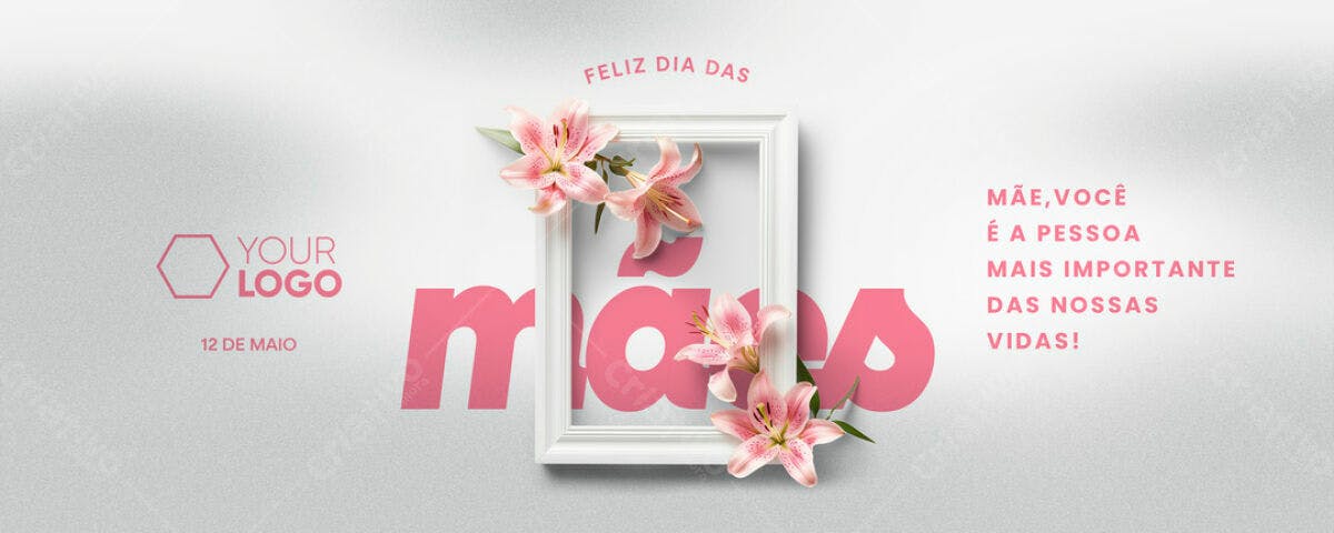 Banner Dia das Mães PSD Editável