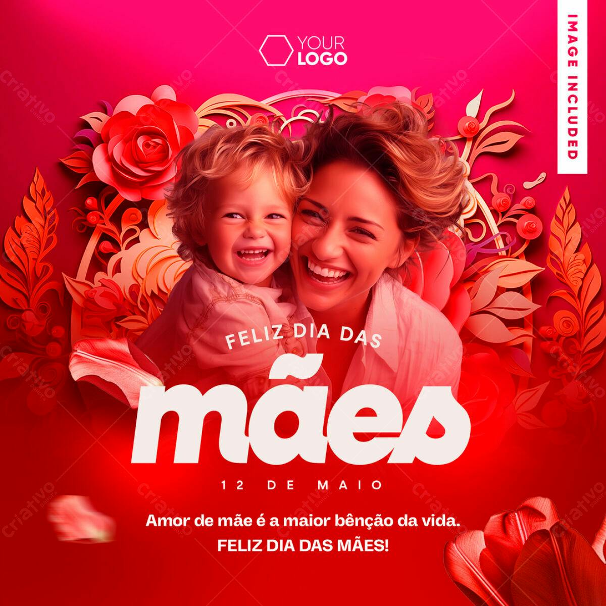 Postagem Dia das Mães PSD Editável