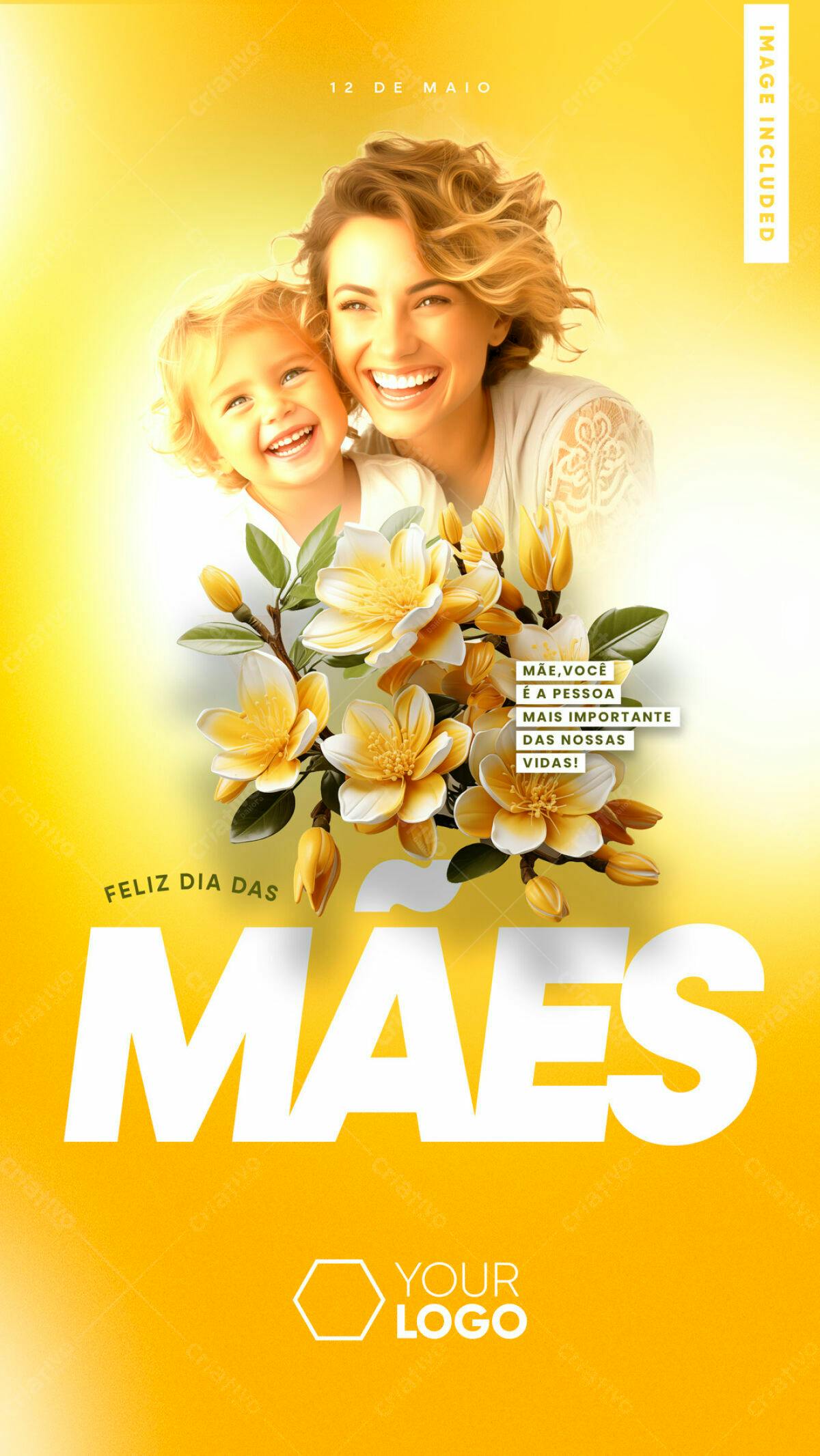 Flyer Dia das Mães PSD Editável