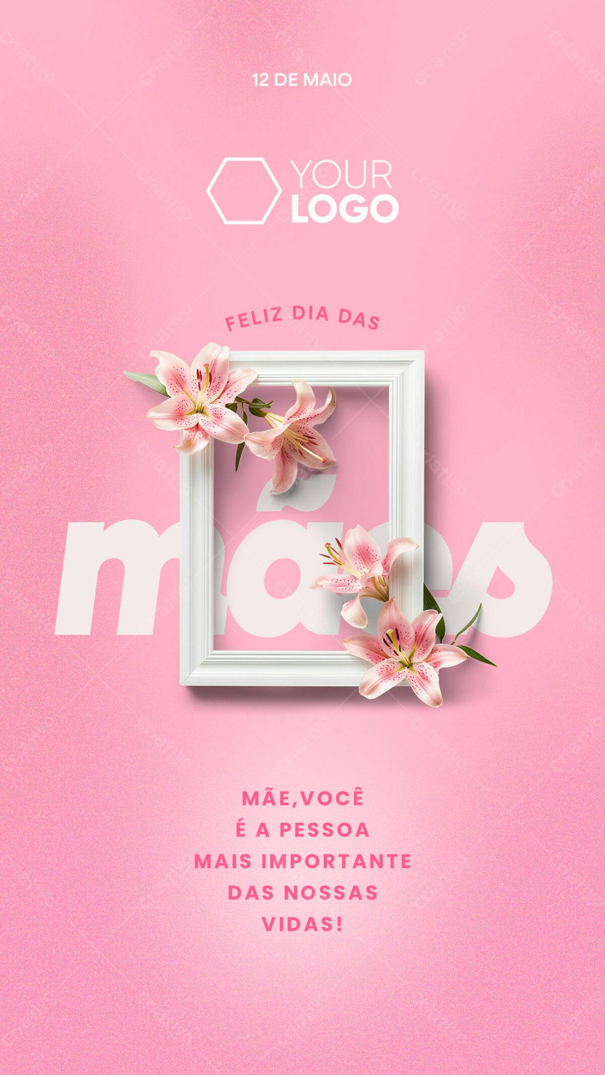 Flyer Dia das Mães PSD Editável