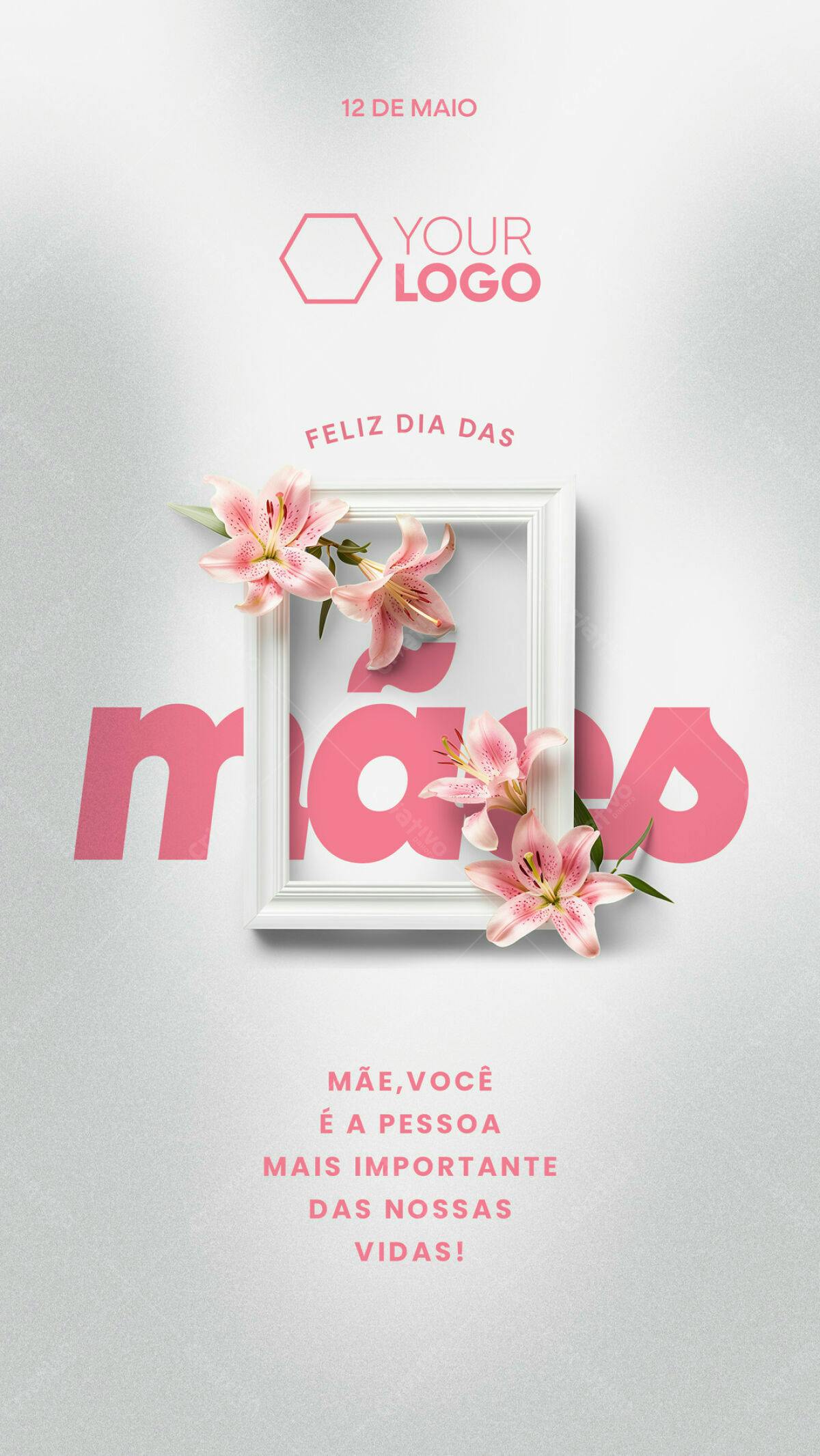 Flyer Dia das Mães PSD Editável
