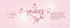 Social media template banner happy mother's day pink background