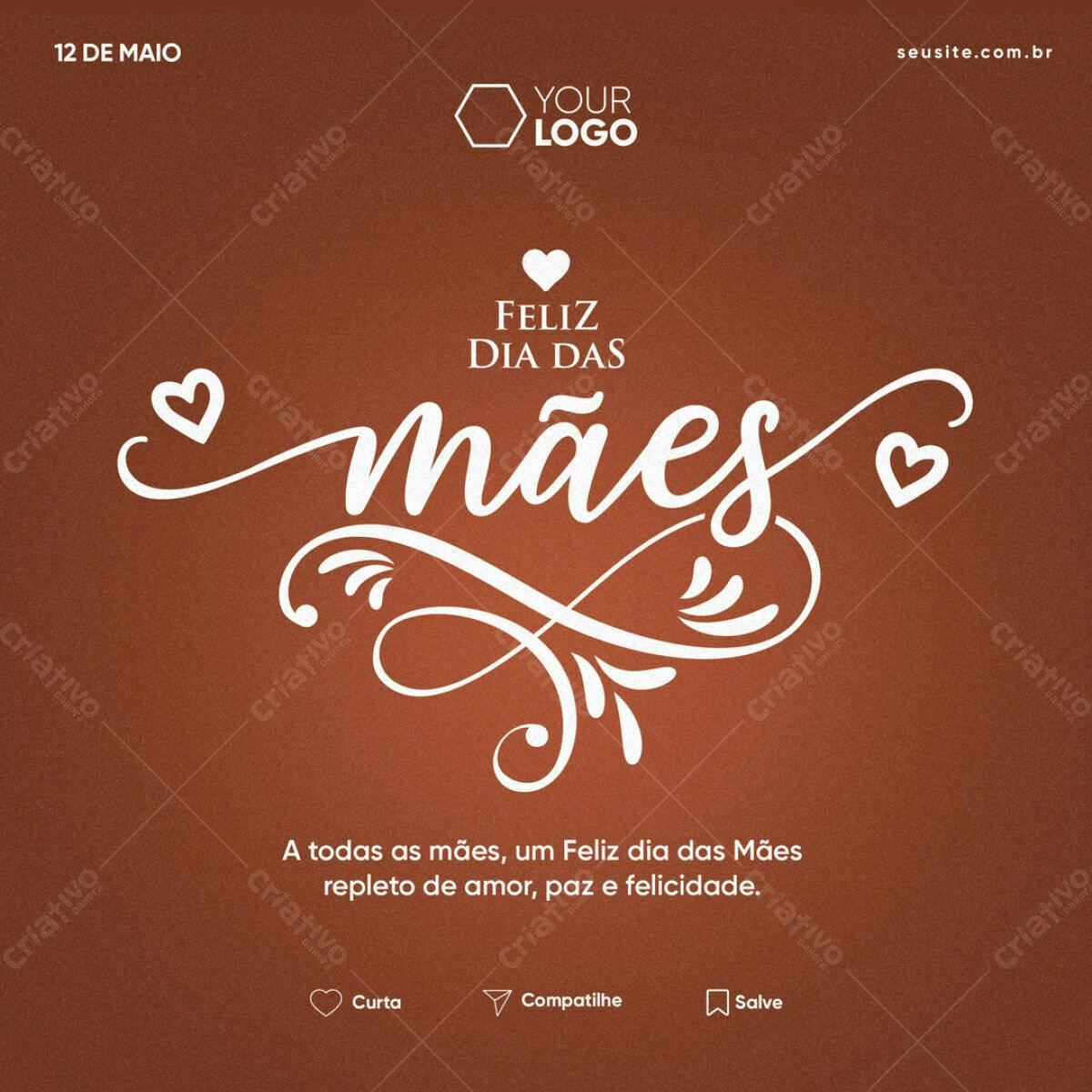 Postagem Dia das Mães PSD Editável