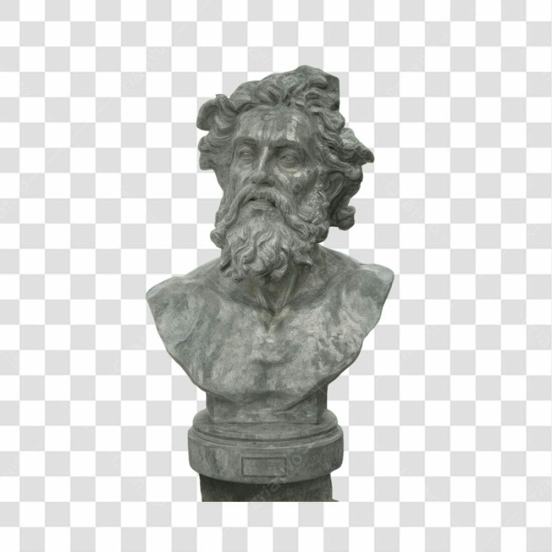 Icone Busto Homem Barba Cinza PNG com fundo transparente