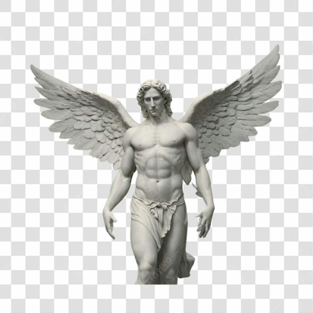 Icone anjo esculpido PNG com fundo transparente