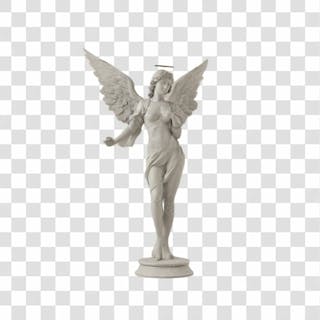 Estátua 3d angelical png transparente