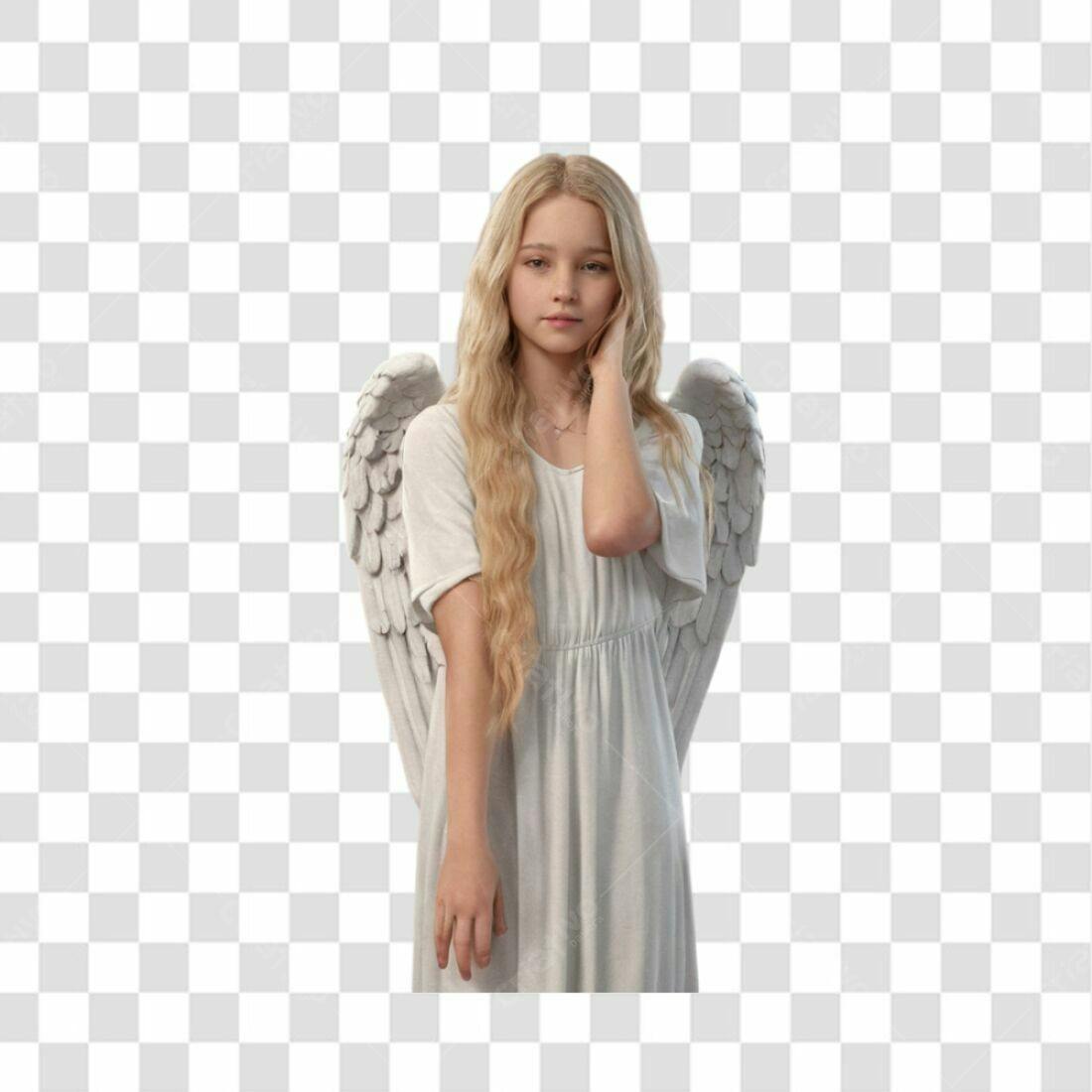 Imagem Anjo Menina PNG com fundo transparente